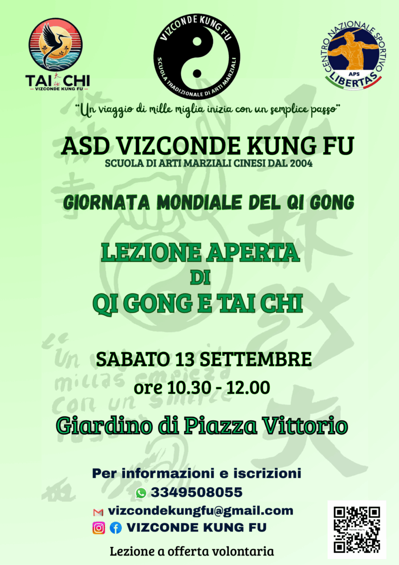 GIORNATA MONDIALE DEL QI GONG E TAI CHI – PIAZZA VITTORIO