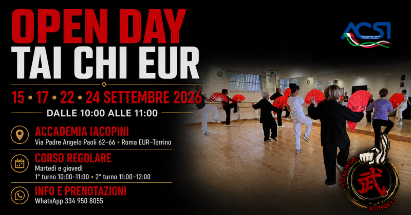 Open Day Tai Chi Eur