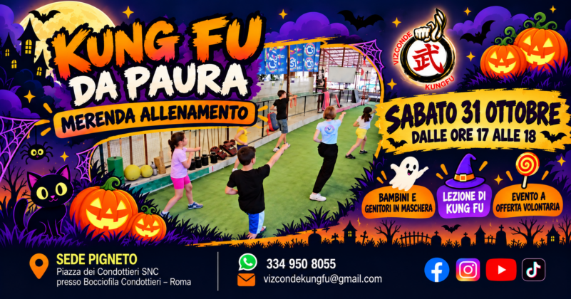 Kung Fu da Paura, evento di Halloween per bambini al Pigneto